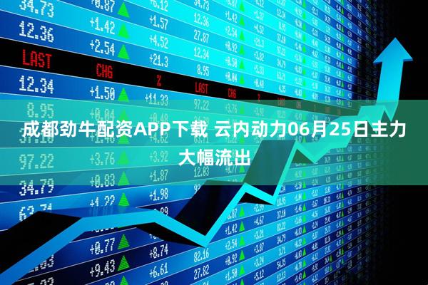 成都劲牛配资APP下载 云内动力06月25日主力大幅流出